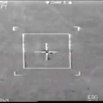 Precision guided bomb dropped on an Iraqi anti-aircraft gun during the first gulf war