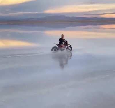 Uyuni Salt Flat, Bolivia after rainfall