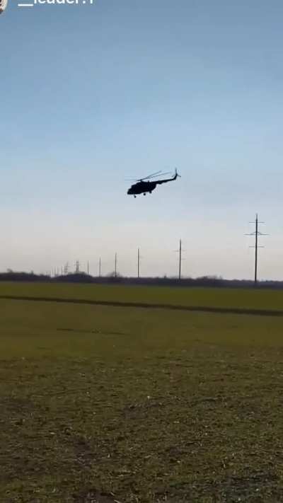 Ukrainian farmers witnessed not only low-flying fighter jets but also attack helicopters