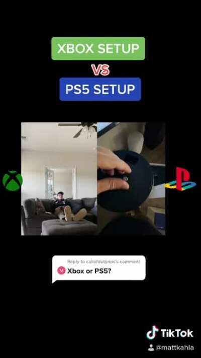 XBOX vs PS5 setup (real) LOL.