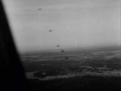 Junkers Ju 87 D-5 Stuka flying home with battle damage after a mission over the Eastern Front in 1944