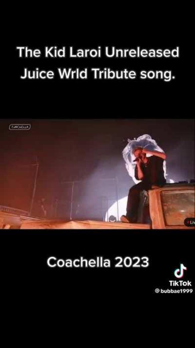 The Kid Laroi Unreleased Juice WRLD Tribute - Coachella 2023