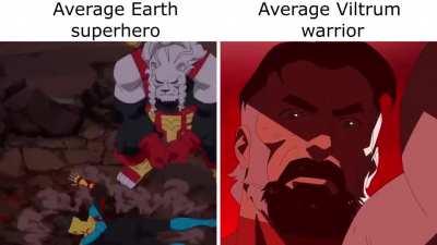 Average Earth superhero vs. Average Viltrum warrior