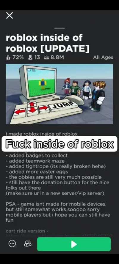 me make games on roblox for bobux the game : r/bloxymemes