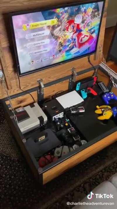 This couple built a hidden gaming table