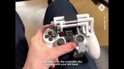 One handed controller with 3D printed parts