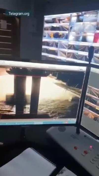 Kerch bridge explosion caught on camera (10/8/2022)