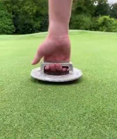 How golf hole is made