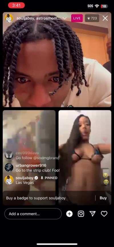 Soulja Boy Demon LIVE VIDEO SHOOT with Instagram baddies 🤤teasing fans & showing body parts💦😳