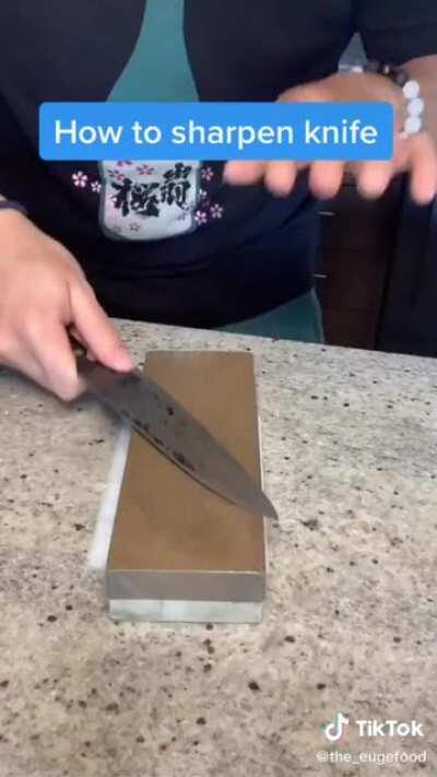 Here's how to sharpen knife