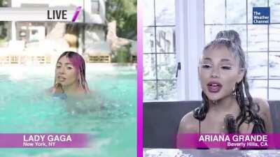 Lady Gaga and Ariana Grande promotes their song