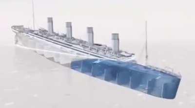 🔥 Animation shows how titanic sank : Damnthatsinteresting