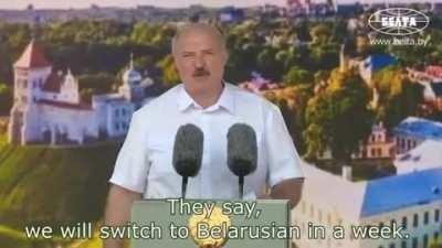 Lukashenko on Belarusian nationalism (?)