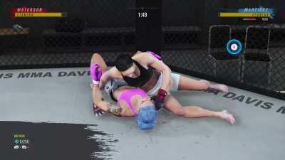 arm triangle ko in ufc 4 game