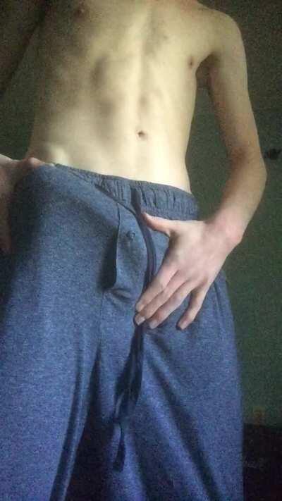 A reveal in sweatpants