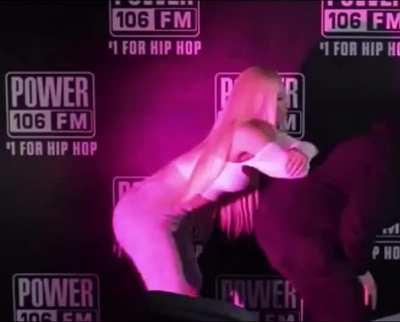 Iggy Twerking on Radio