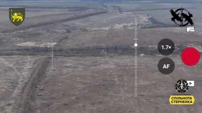 The destruction of the russian BMP in the Limansk direction by the 