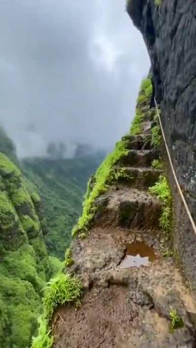 Deadly trekking in Nashik, India.