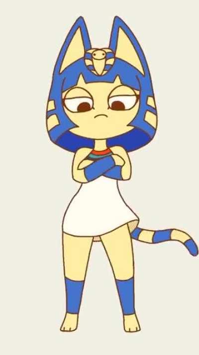 congratulations you got so low you've found the blessed ankha dance