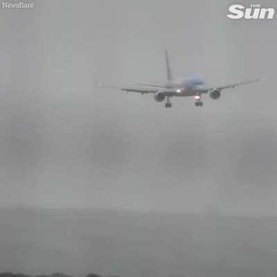 Pilot lands plane sideways in heavy crosswinds at Bristol Airport