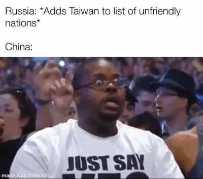 Wait Russia that’s illegal - China