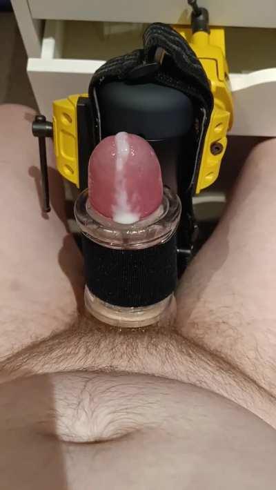 Redditor milking my cock using remote controlled fleshlight - want a go? 😈🇬🇧