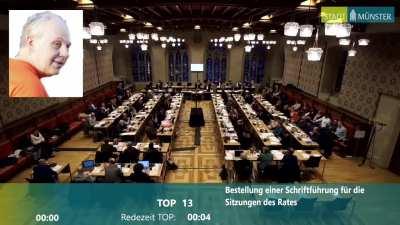Münster. Mol von der rechtsextremen AfD verließ wutentbrannt vorzeitig Ratssitzung