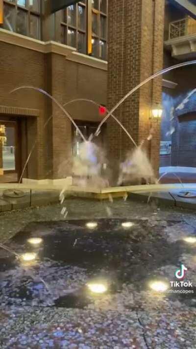 This water fountain's jets