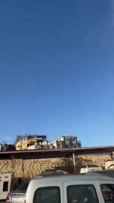 Israeli f-15's fly over Beirut during a speech by Hezbollah's Secretary General Nasrallah