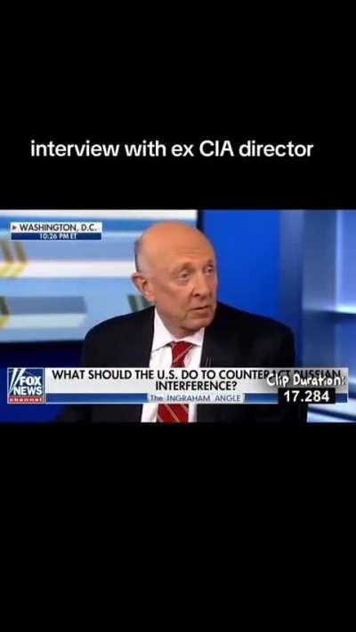 Interview with ex CIA director on election interference