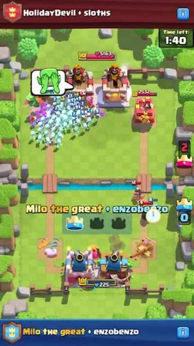 The correct way to play Skelton barrels. This is the best comeback I have ever seen in clash 😂