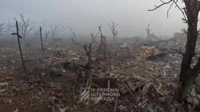 (part 1) video fragment of the offensive actions of soldiers of the 3rd company of the 1st assault battalion of the 3rd Assault Brigade within the framework of the operation to liberate Andriivka, Bakhmut district, Donetsk region .