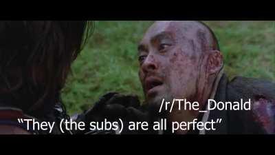 The last sub standing