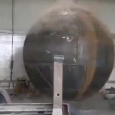 Changing to a sphere with an explosion