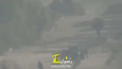 Hezbollah ATGM hitting IDF in south Lebanon 