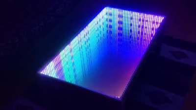 This 600 LED infinity mirror coffee table I built