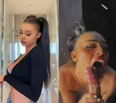 from tiktok to sucking a cock