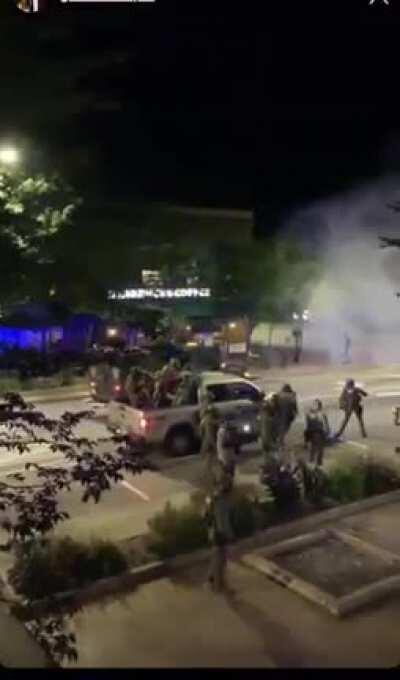 Athens-Clarke county PD teargas and fire rubber bullets on less than 100 peaceful protestors last night