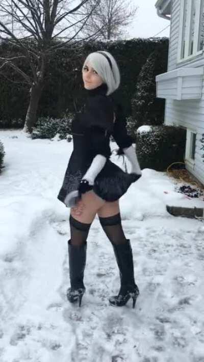 [SELF] 2B showing off that booty! - by Sara Mei Kasai