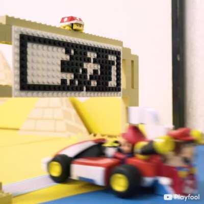 I fused LEGO Mario and Mario Kart Live: Home Circuit to make a course where you run over barcoded Goombas, question blocks and more! Plus, I’ve provided all my files so you can try it too!