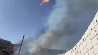 IDF reservists launching fire balls at lebanon