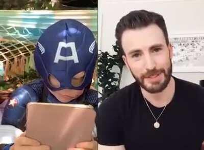 Little boy saves his sister from a dog attack, Chris Evans Responds