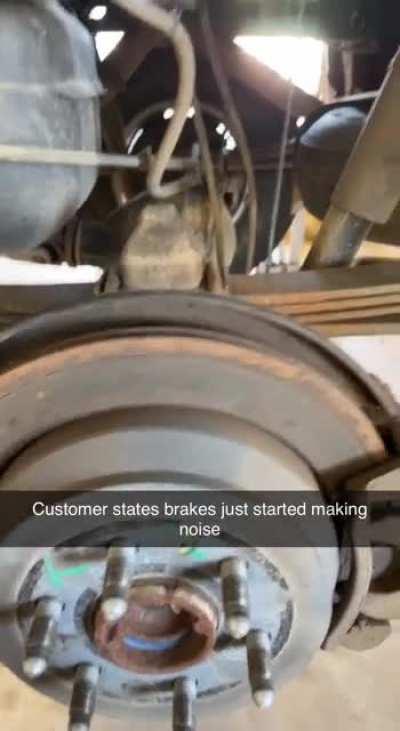 “Just started making noise. I think I need brakes”