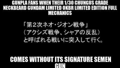 Gunpla fans be like