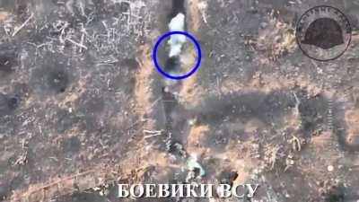 Upgraded Russian drone that drops two grenades at once hits several Ukrainian soldiers in trenches