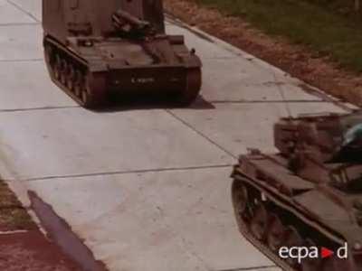 Video presentation of the family of vehicles on AMX 13 chassis, from manufacturing to test drive, July 1961