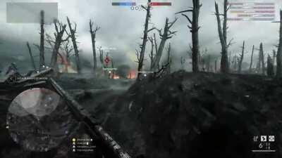 Battlefield 1 is such a masterpiece, and it shows in intense moments like these. Tanks coming over hills, bayonet charges. The sound, the visuals. They nailed the immersion.