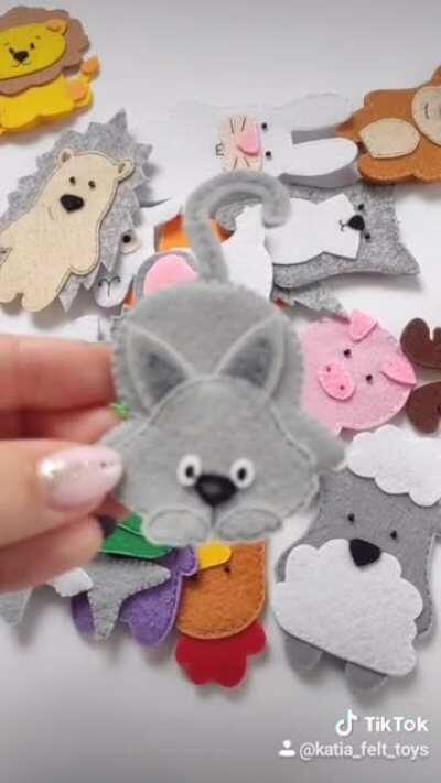 Handmade Felt Finger Puppets