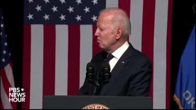 [TW] Scratch a liberal, and a fascist bleeds. Joe Biden needs to be imprisoned at ONCE for hate speech and far-right conspiracy theories.