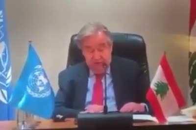 UN chief in leaked video: “Lebanon was using something similar to a Ponzi scheme… which means that together with of course corruption &amp;amp; other, probably, forms of stealing the financial system has collapsed”